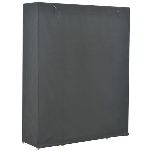 vidaXL Garderobeskap grå 135x40x170 cm stoff