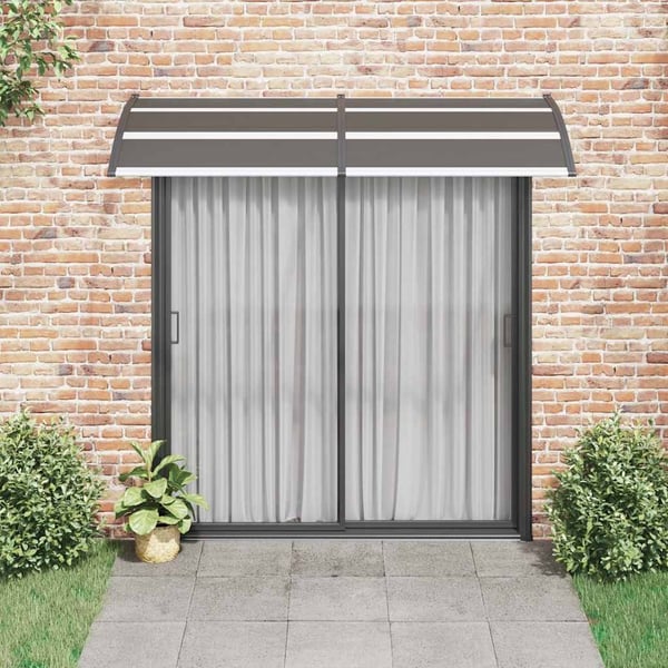 vidaXL Skjermtak svart 240x100 cm PC