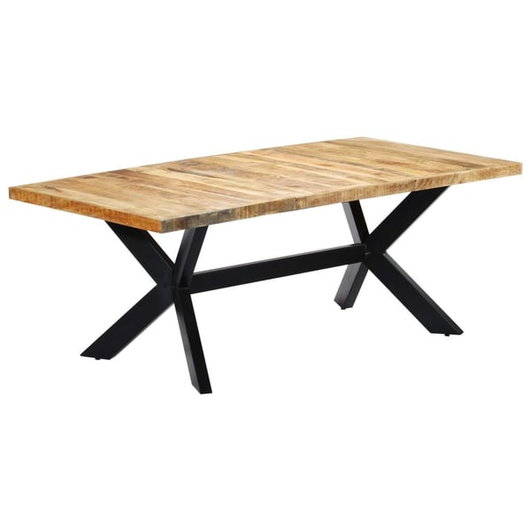 vidaXL Ruokapöytä mangopuu 200x100x75