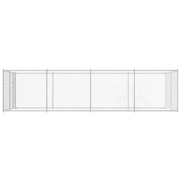 vidaXL Utendørs hundegård 7,6x3,8x1,9 m
