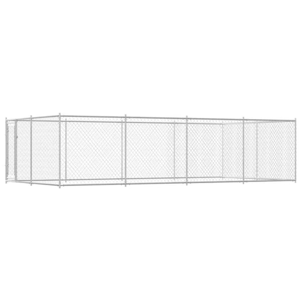 vidaXL Utendørs hundegård 7,6x3,8x1,9 m