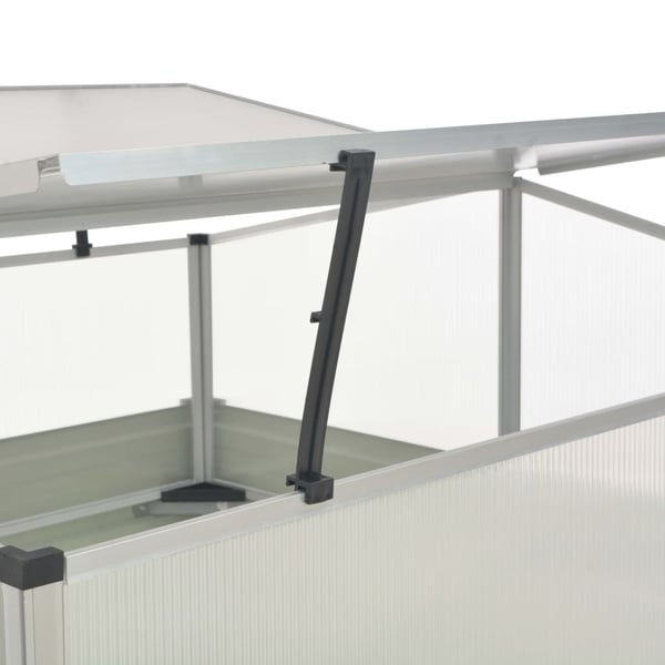 vidaXL drivhus 100 x 100 x 85 cm galvaniseret stål brun