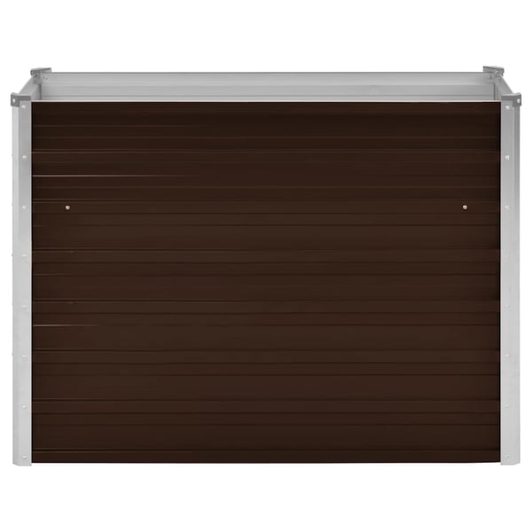 vidaXL Høybed brun 100x40x77 cm galvanisert stål