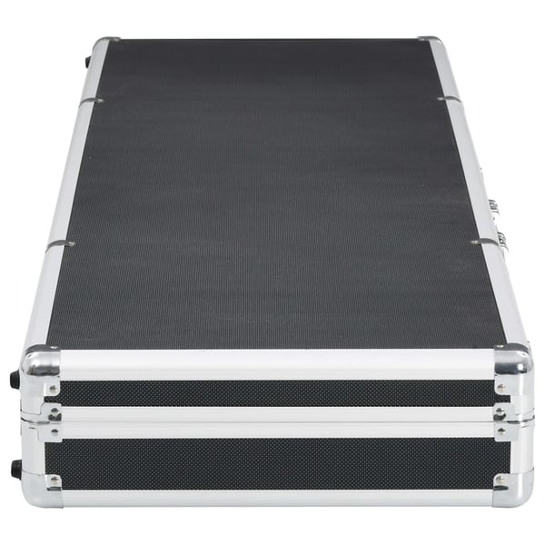 vidaXL våbenkasse 118 x 38 x 12 cm aluminium sort