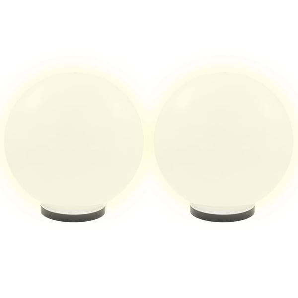 vidaXL LED-kuglelamper 4 stk. kugleformet 40 cm PMMA