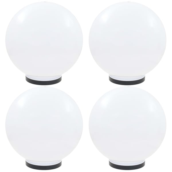 vidaXL LED-kuglelamper 4 stk. kugleformet 40 cm PMMA