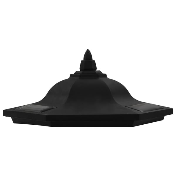 vidaXL Utendørs sollampe 6 stk LED svart
