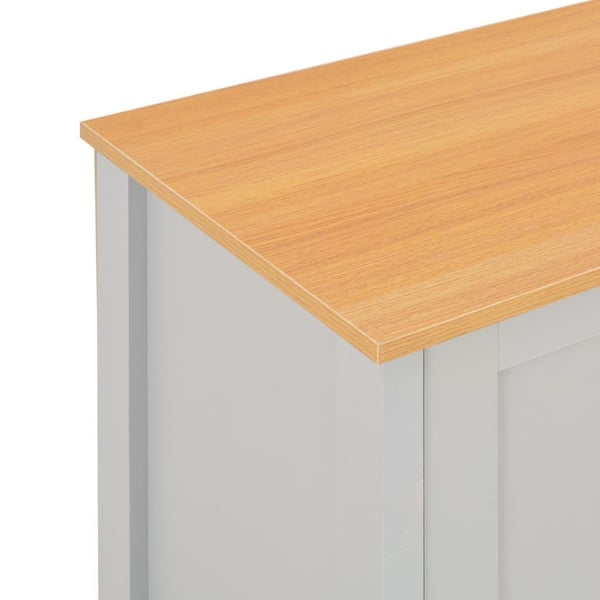vidaXL TV-taso harmaa 120x39x58 cm