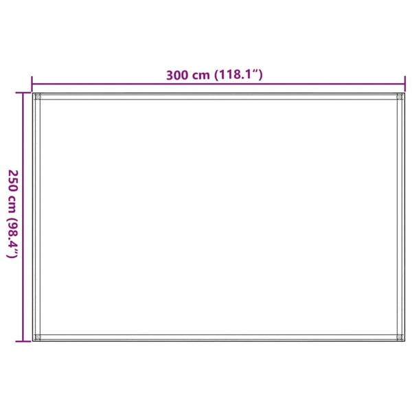 vidaXL telttæppe 250 x 300 cm HDPE grøn