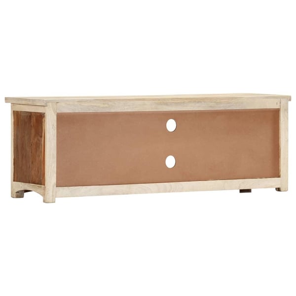vidaXL tv-skab 120x30x40 cm massivt genbrugstræ og stål