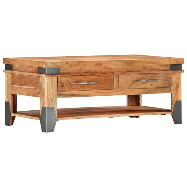 vidaXL Sohvapöytä 110x52x45 cm akaasiapuu