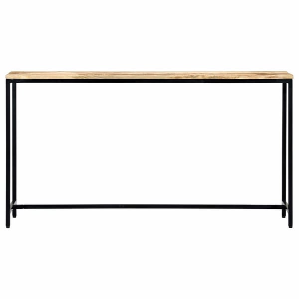 vidaXL konsolbord 140 x 35 x 76 cm massivt ru mangotræ