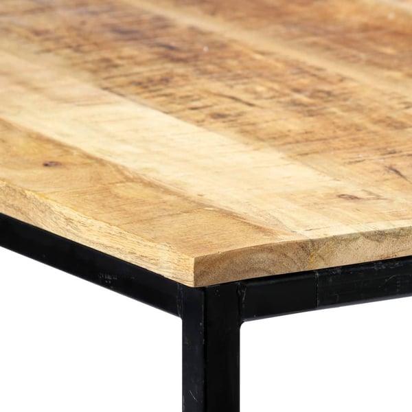 vidaXL Spisebord 140x70x75 cm grov heltre mango