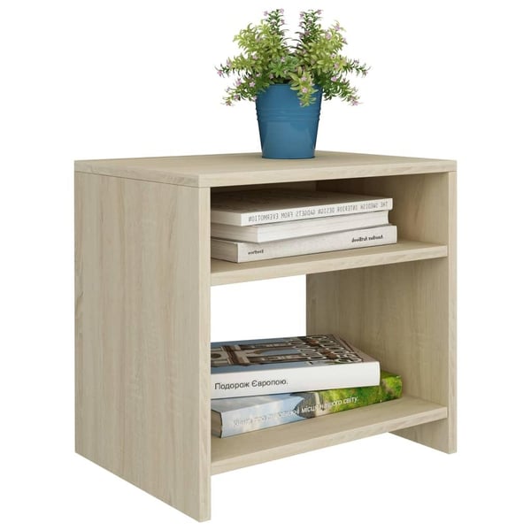 vidaXL Nattbord 2 stk sonoma eik 40x30x40 cm sponplate