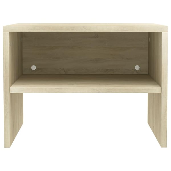 vidaXL Nattbord sonoma eik 40x30x30 cm sponplate