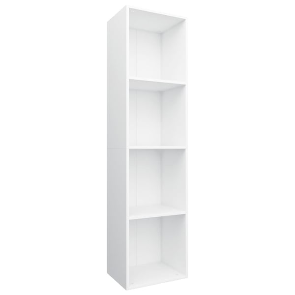 vidaXL Bokhylle/TV-benk hvit 36x30x143 cm sponplate