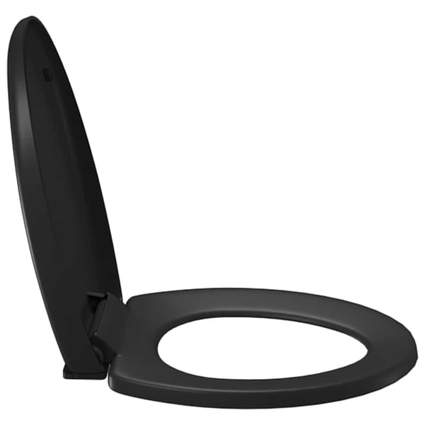 vidaXL Soft-close WC-istuin pikakiinnityksellä musta
