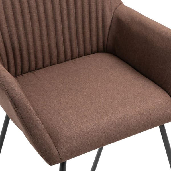 vidaXL spisebordsstole 4 stk. stof brun