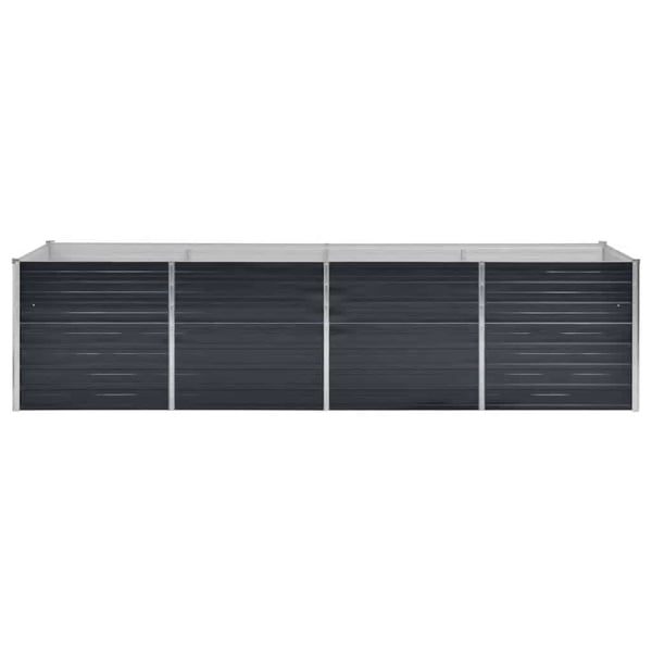 vidaXL Høybed antrasitt 320x80x77 cm galvanisert stål