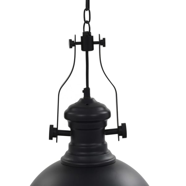 vidaXL Taklampe svart rund E27