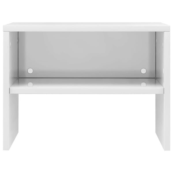 vidaXL sengeskab 40 x 30 x 30 cm spånplade hvid højglans