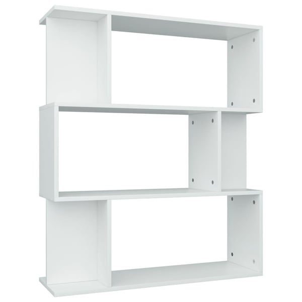 vidaXL Reol/rumdeler 80 x 24 x 96 cm spånplade hvid