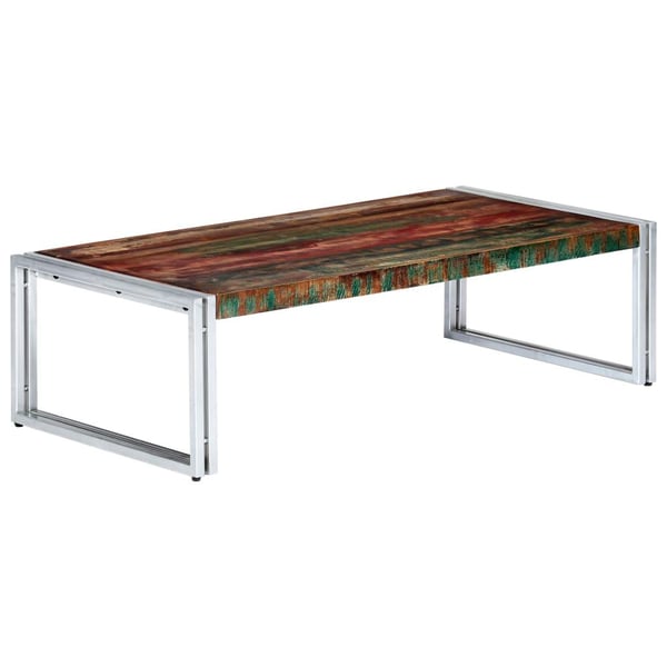 vidaXL sofabord 120x60x35 cm massivt genbrugstræ