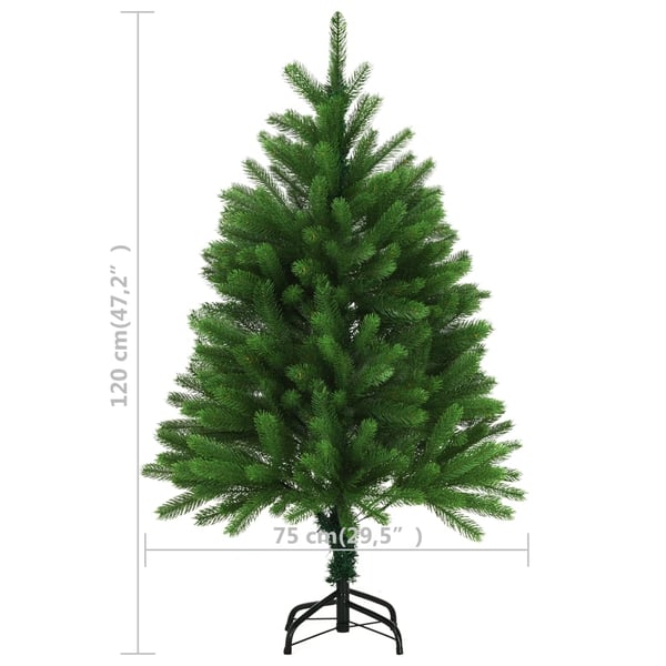 vidaXL Tekojoulukuusi aidonlaiset havut 120 cm vihreä