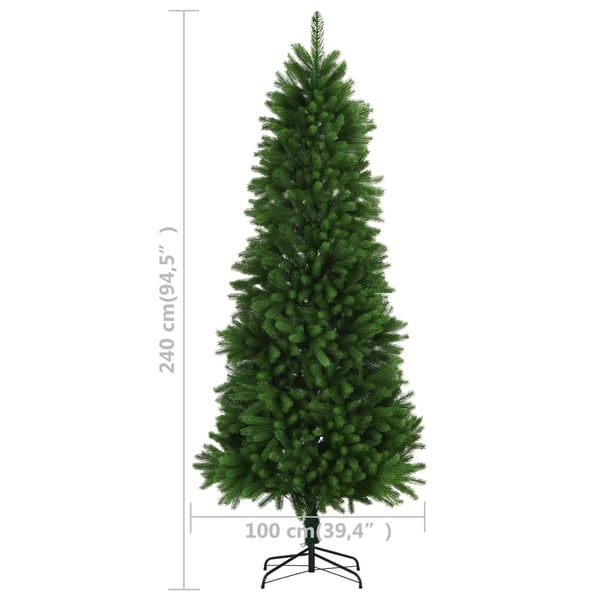 vidaXL Tekojoulukuusi aidonlaiset havut 240 cm vihreä
