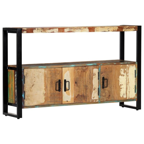 vidaXL skænk 120x30x75 cm massivt genbrugstræ