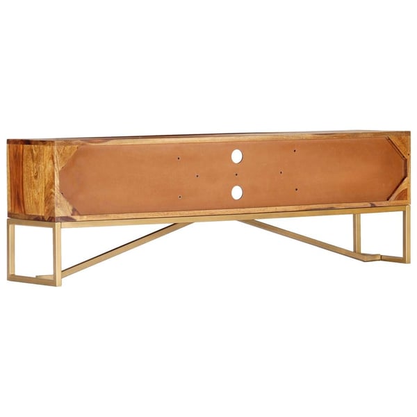 vidaXL tv-skab 140 x 30 x 45 cm massivt sheeshamtræ