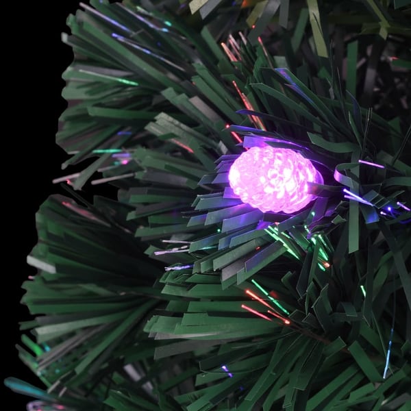 vidaXL juletræ med juletræsfod og lys 180 cm fiberoptisk