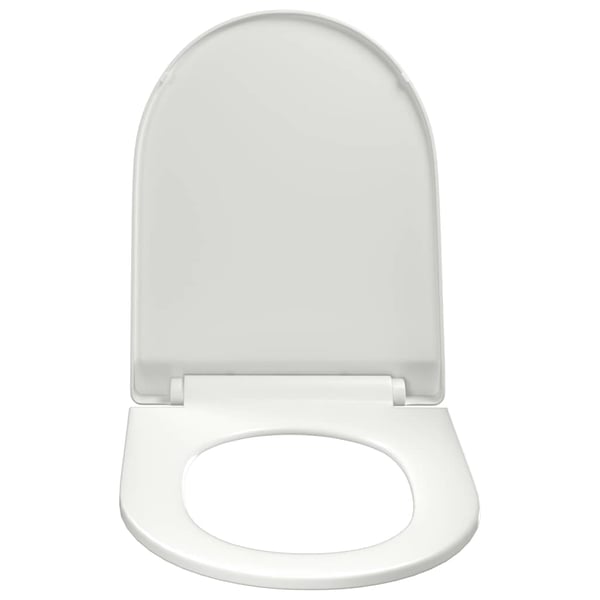 vidaXL toiletsæde med soft-close og quick release-design hvid