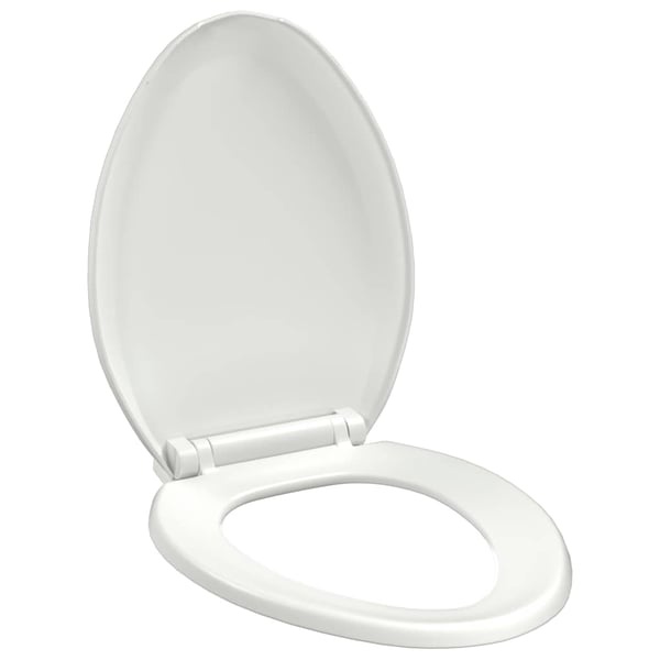 vidaXL toiletsæde med soft-close og quick release-design hvid