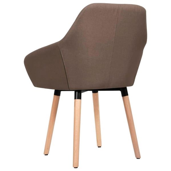 vidaXL spisebordsstole 2 stk. stof brun