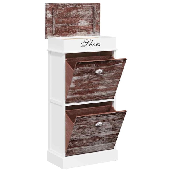 vidaXL skoskab 50 x 28 x 98 cm kejsertræ brun