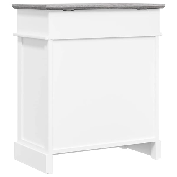 vidaXL Kenkäkaappi harmaa 50x28x58 cm keisaripuu