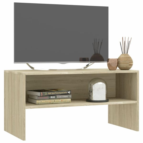 vidaXL TV-benk sonoma eik 80x40x40 cm sponplate