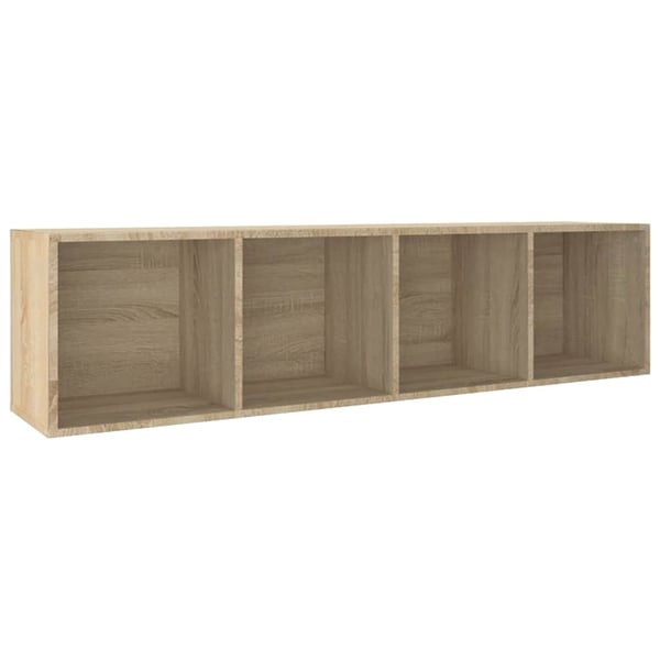 vidaXL Bokhylle/TV-benk sonoma eik 36x30x143 cm sponplate