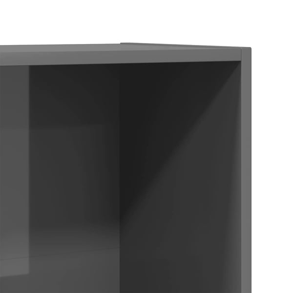 vidaXL Reol/tv-skab 36 x 30 x 114 cm spånplade grå højglans