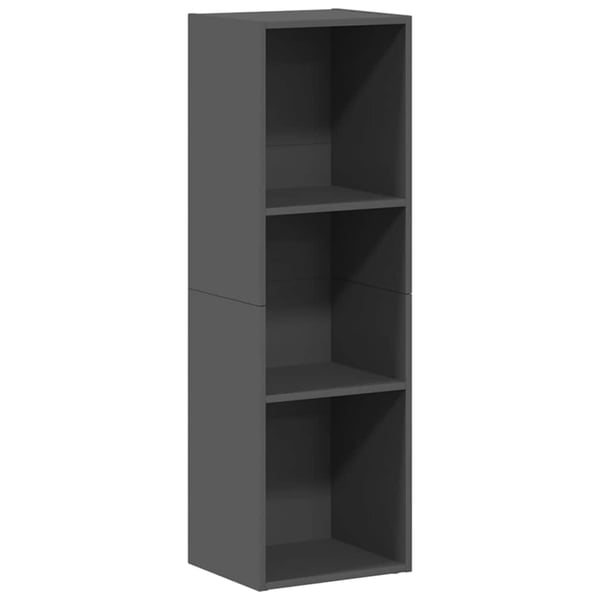 vidaXL Reol/tv-skab 36 x 30 x 114 cm spånplade grå højglans