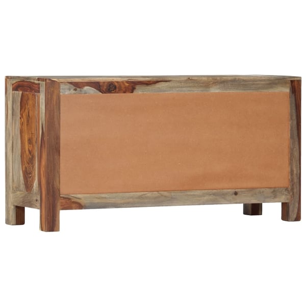 vidaXL skænk 100x30x50 cm massivt sheeshamtræ grå