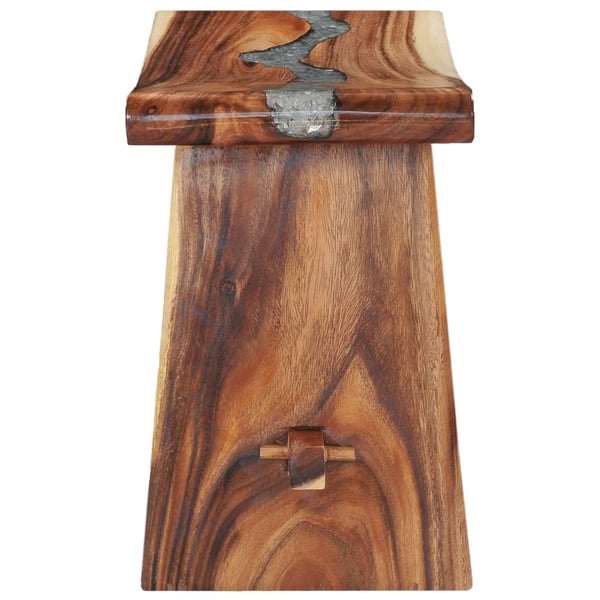 vidaXL Krakk heltre suartre og polyresin