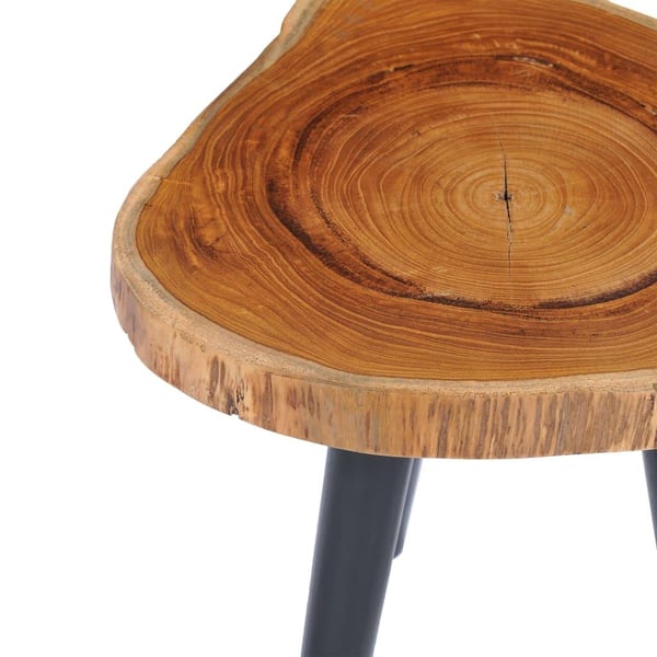 vidaXL sofabord 40 x 45 cm massivt teaktræ