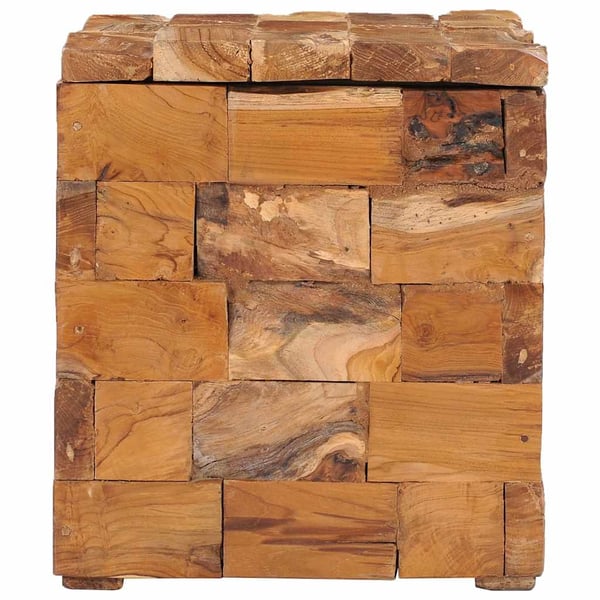 vidaXL Oppbevaringskrakk heltre teak