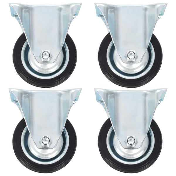 vidaXL faste hjul 16 stk. 75 mm