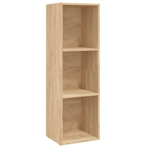 vidaXL Bokhylle/TV-benk sonoma eik 36x30x114 cm konstruert tre