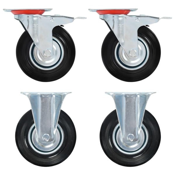 vidaXL hjul 16 stk. 125 mm