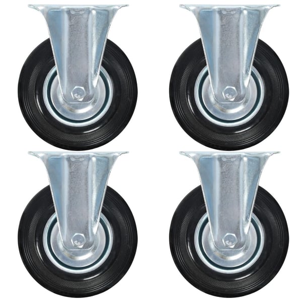 vidaXL faste hjul 16 stk. 125 mm