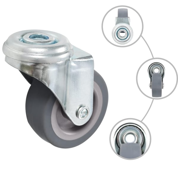 vidaXL Svinghjul med bolthull 8 stk 50 mm